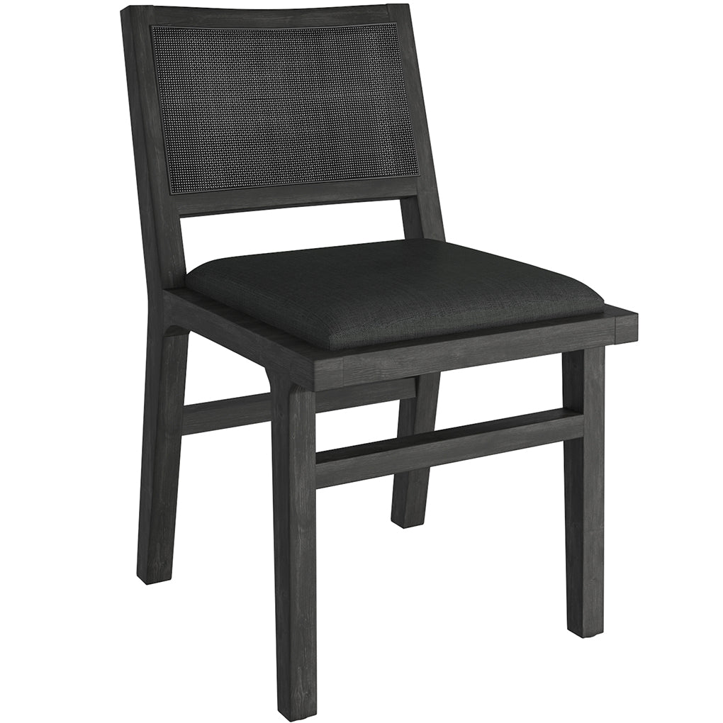 Clive | Linen Mid-Century Modern Dining Chairs, Set of 2, Charcoal, 202-617CH